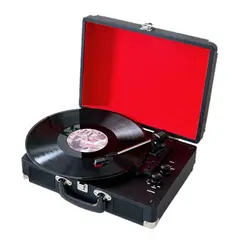 GENERICO - Tocadiscos Vintage Portátil Bluetooth 5.0 – Maleta Retro