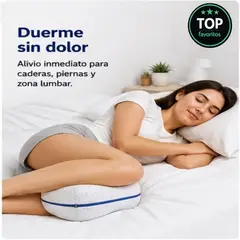 MOVI - Cojín Ortopédico Piernas y Rodillas Memory Foam Alivio Cadera Ciática