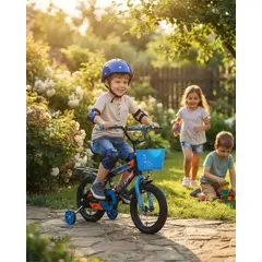 MYLHOGAR - Bicicleta Niños Aro 12 Full Equipo Con Casco