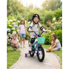 MYLHOGAR - Bicicleta Aro 14 Niños Kit Protección Completo