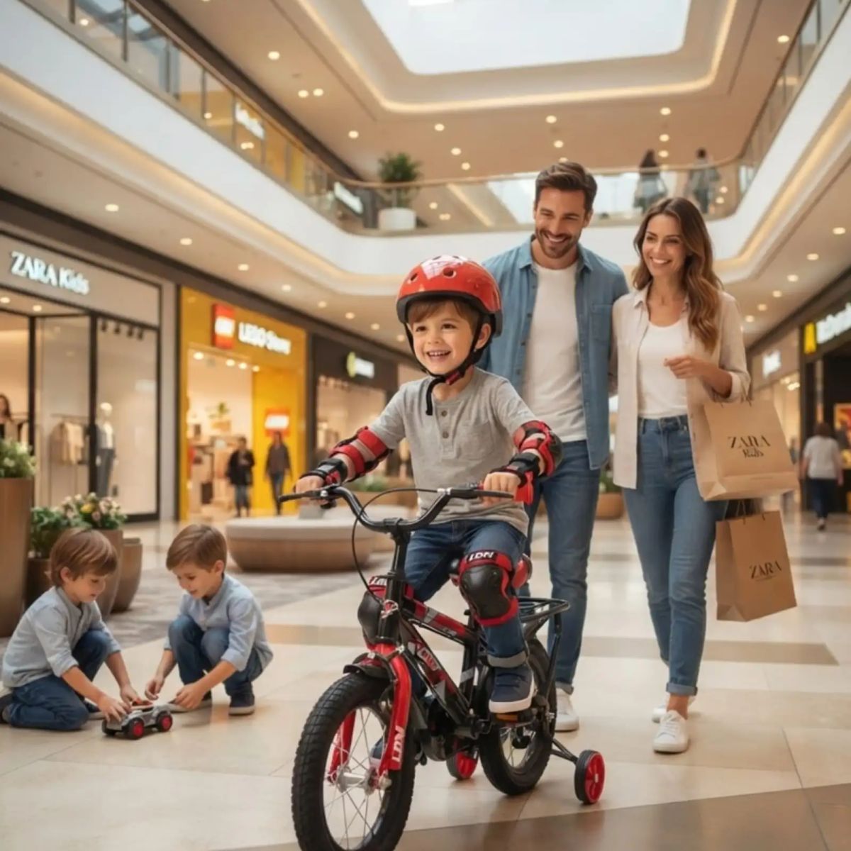 Bicicleta De Aprendizaje Aro 14 Con Protecciones, marca MYLHOGAR - Foto Principal