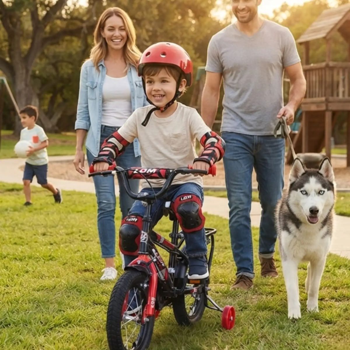 Bicicleta De Aprendizaje Aro 14 Con Protecciones, marca MYLHOGAR - Foto 2