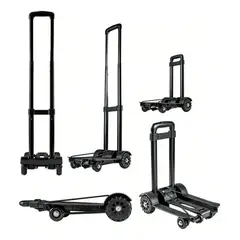GENERICO - Carrito Multifuncional Plegable Equipaje Carga Con 4 Ruedas