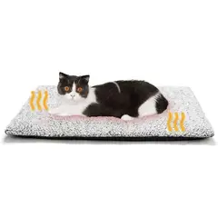 KUANGYE - Cama autocalentable para gatos perros funda extraíble lavable base antideslizante interior exterior