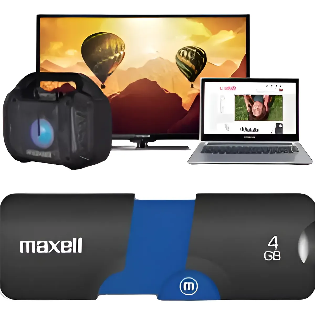 MAXELL - PENDRIVE FLIX USB MEMORIA 4GB MAXELL 2.0