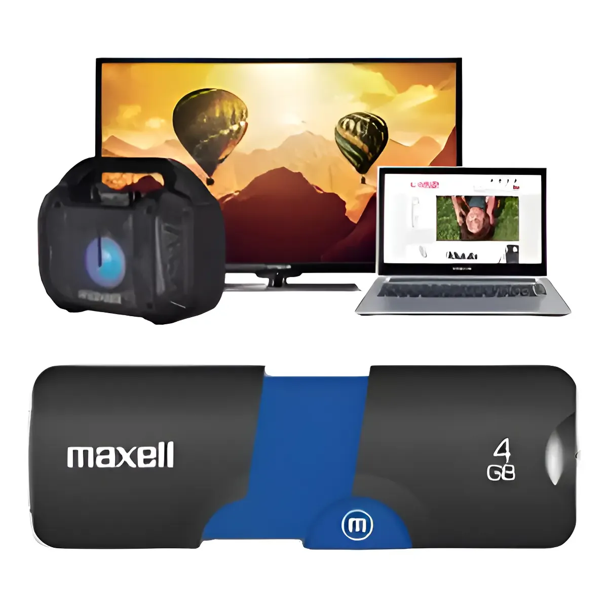 MAXELL - PENDRIVE FLIX USB MEMORIA 4GB MAXELL 2.0