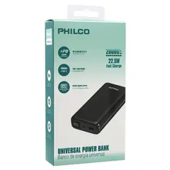PHILCO - POWERBANK 20.000MAH / PD 22.5W BLK / PMA8224BK