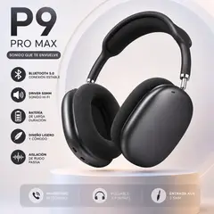 GENERICO - Audífonos Bluetooth P9 Pro Max Inalámbricos Over Ear HiFi Recargables