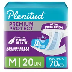 PLENITUD - PAÑAL ADULTO PREMIUM PROTEC TALLA M 20 unidades