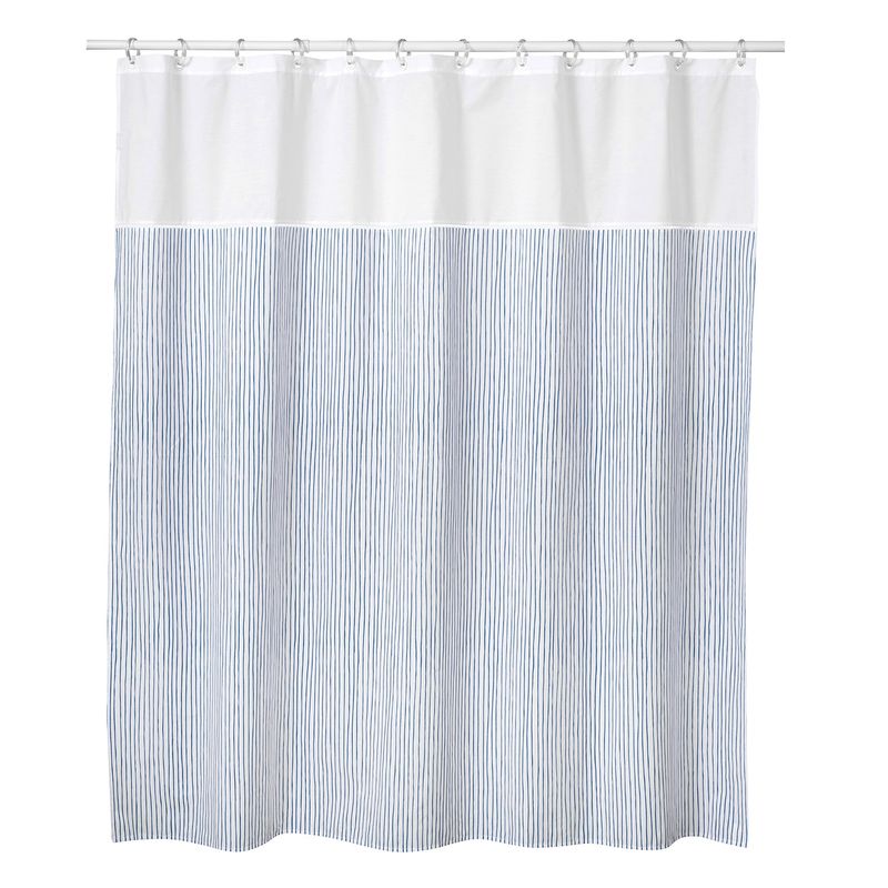 INES JOHNSON - Cortina De Baño Navy 180X180 Cm Ines Johnson