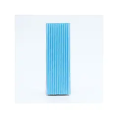 OEM - Bombillas de Papel Sorbetes Desechables Celeste