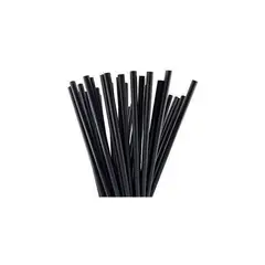 OEM - Bombillas de Papel Sorbetes Desechables Negro