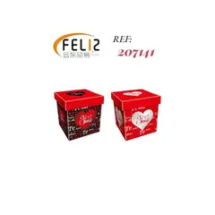 OEM - Caja de Regalo Presentacion Decorativa 15x15x15cm Mod. 2121