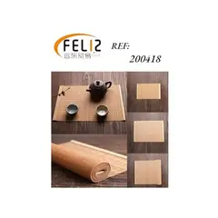 OEM - Bandeja de Bocaditos Fuente para Servir Individual Bambu 30*44cm