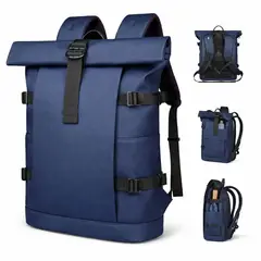 GENERICO - Mochila Roll Top Bag Impermeable Viaje Notebook Urbana 25l