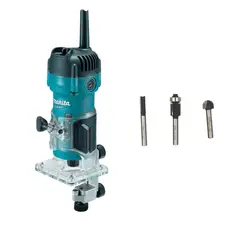 MAKITA - Kit Fresadora M3700B 1/4" 530W + de Fresas