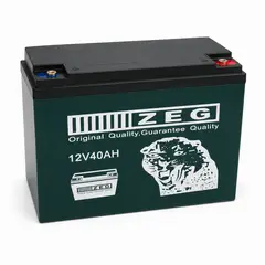 GENERICO - Batería AGM ZEG 12V 40Ah Sellada Plomo-Ácido Solar Respaldo
