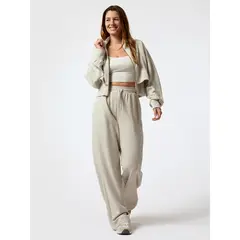 BSOUL - Pantalon Modal Vera Aloe Gris Mujer