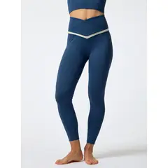 BSOUL - Calza Ankle Bianca Aloe Azul Mujer