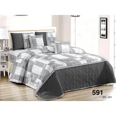 GENERICO - Cobertor Cubrecama Quilt de Verano 2 plazas