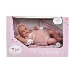ANSALDO - Muñeco De Peso Elegance Babyto Rosa Con Manta 35 Cm Arias