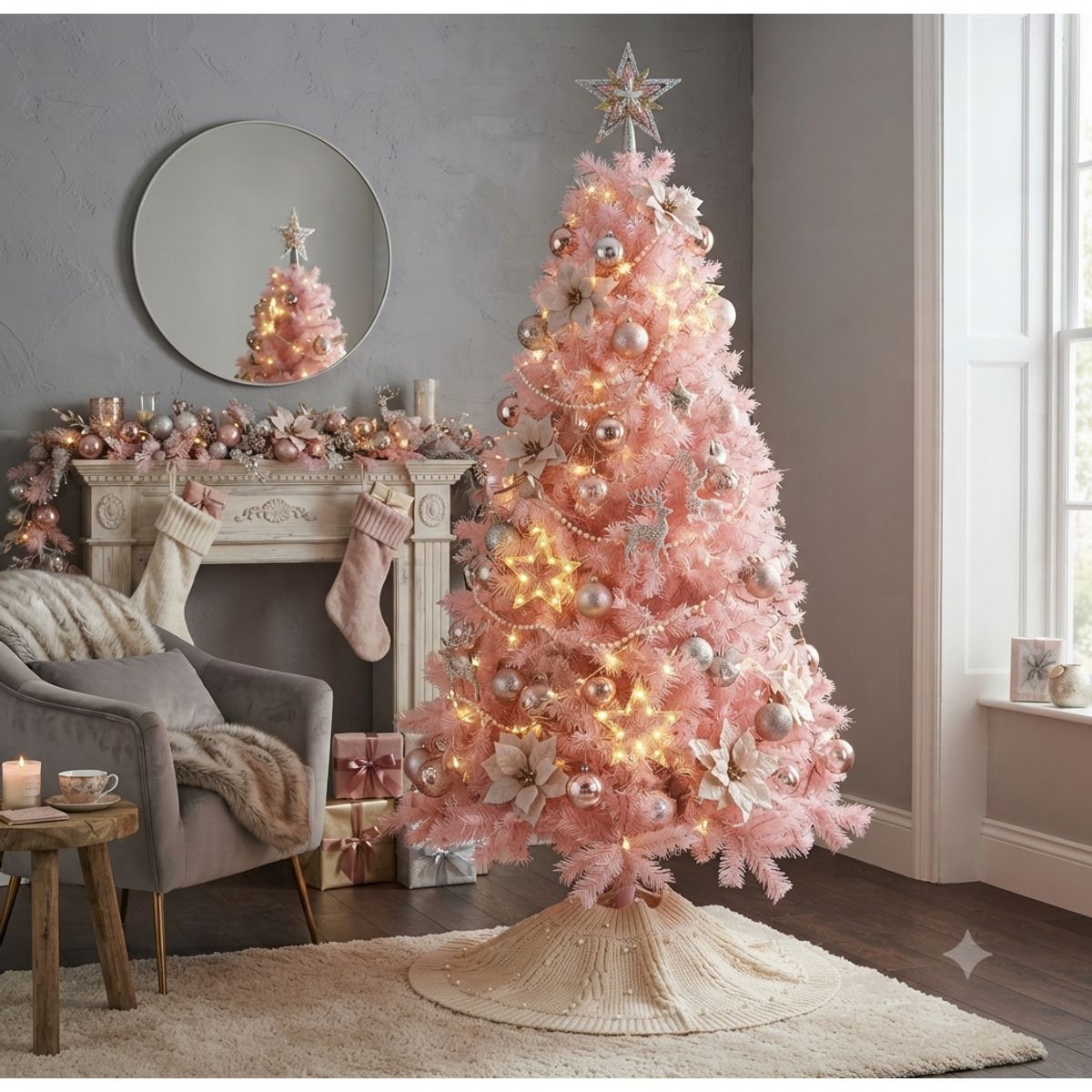 CARIBEE - Arbol de Navidad rosado 180cm