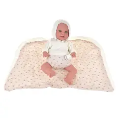 ANSALDO - Muñeco De Peso Elegance Babyto Beige Con Manta 35 Cm Arias
