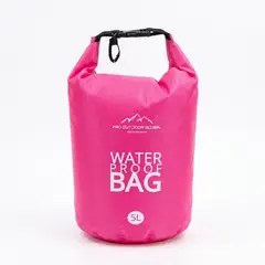 PRO OUTDOOR - Bolsa Seca Contra Agua Impermeable Flotante Outdoor Camping Kayak 5L Rosada