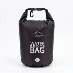 PRO OUTDOOR - Bolsa Seca Contra Agua Impermeable Flotante Outdoor Camping Kayak 5L Negra