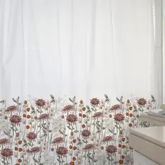 MARGARITA SCHEEL BY CASA ALVARINHO - Cortina de Baño Algodón Cosecha Otoñal 180x180 cm