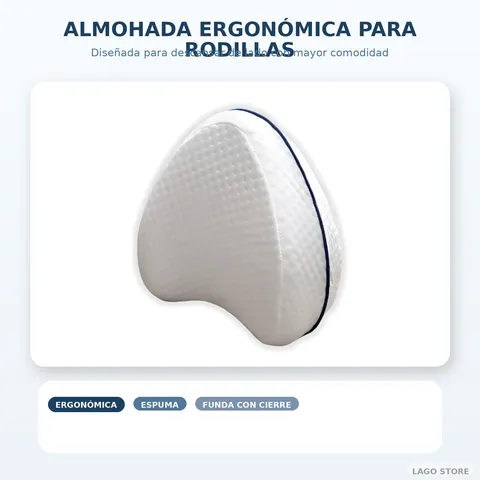 Almohada Ortopédica para Piernas Descanso y Alineación