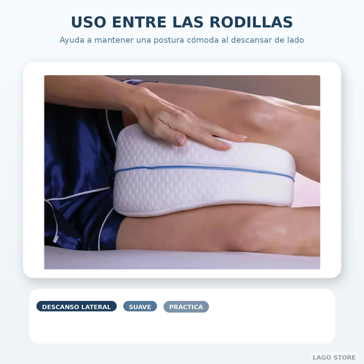 MOVI - Almohada Ortopédica para Piernas Descanso y Alineación