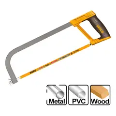 INGCO - Serrucho Hhfs3068 Arco 30 Cm Amarillo 24 Dpp