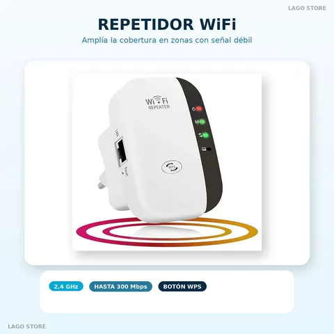 Amplificador de Señal Wi-Fi Mayor Cobertura y Conectividad