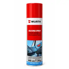 WURTH - Silicona Spray Würth 300 ml Protector de Plásticos, Caucho y Vinilo