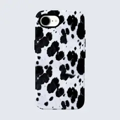 IPALACE PROTECT - Carcasa Animal Print compatible con iPhone 17e - Cow Milk
