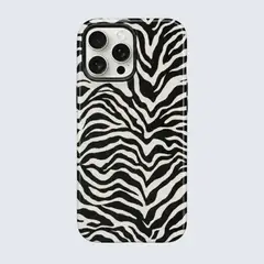 IPALACE PROTECT - Carcasa Animal Print compatible con iPhone 16 Pro - Wild Zebra