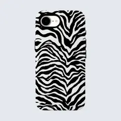 IPALACE PROTECT - Carcasa Animal Print compatible con iPhone 16e - Wild Zebra