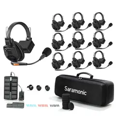 SARAMONIC - Intercomunicador inalambrico para 9 usuarios WiTalk WT9S