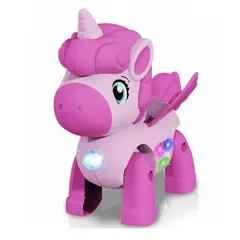 DANWEILE - Unicornio de juguete eléctrico para niños - Rojo