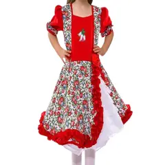 GENERICO - Vestido Huasa Chinita Mujer - Traje Típico Chileno