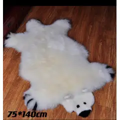 GENERICO - Alfombra de Felpa Peluda diseño Oso Acostado