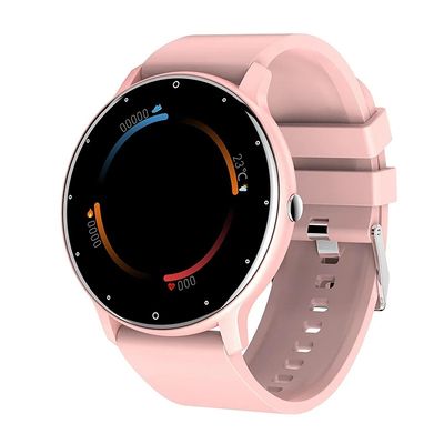 Smartwatch Reloj Inteligente Zl02 Impermeable - Negro Rosado