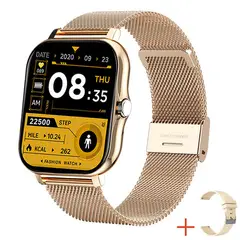 LIGE - Smartwatch Reloj Inteligente Y13 Salud con 2 Correas Notificaciones IOS Android