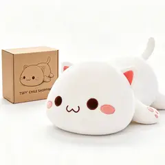 TSKY CHILE SHOPPING - Peluche Gatito Lindo Kawaii 35cm Animal De Peluche Suave Cojin De Apego Regalo Para Niños Y Niñas
