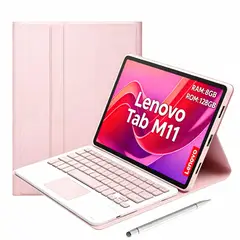 LENOVO - Tablet M11 8GB+128GB WiFi 11+Teclado Rosa+Lápiz táctil