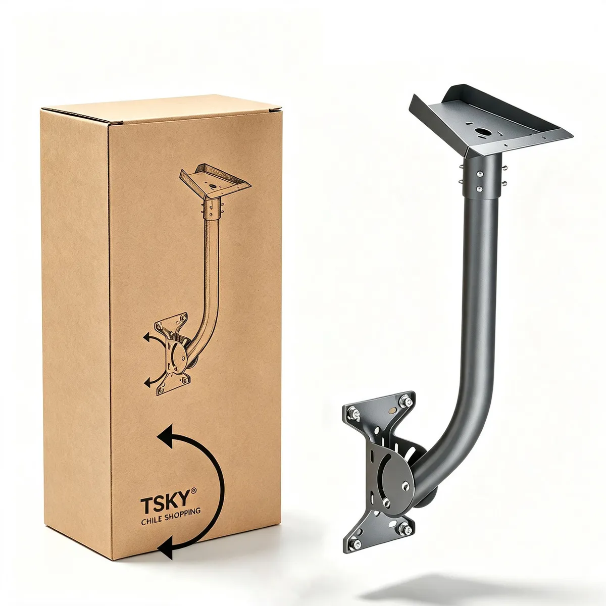 TSKY CHILE SHOPPING - Soporte Antena Compatible con Starlink Gen 3 V4 Base Estable Kit De Instalacion Techo Pared Muro