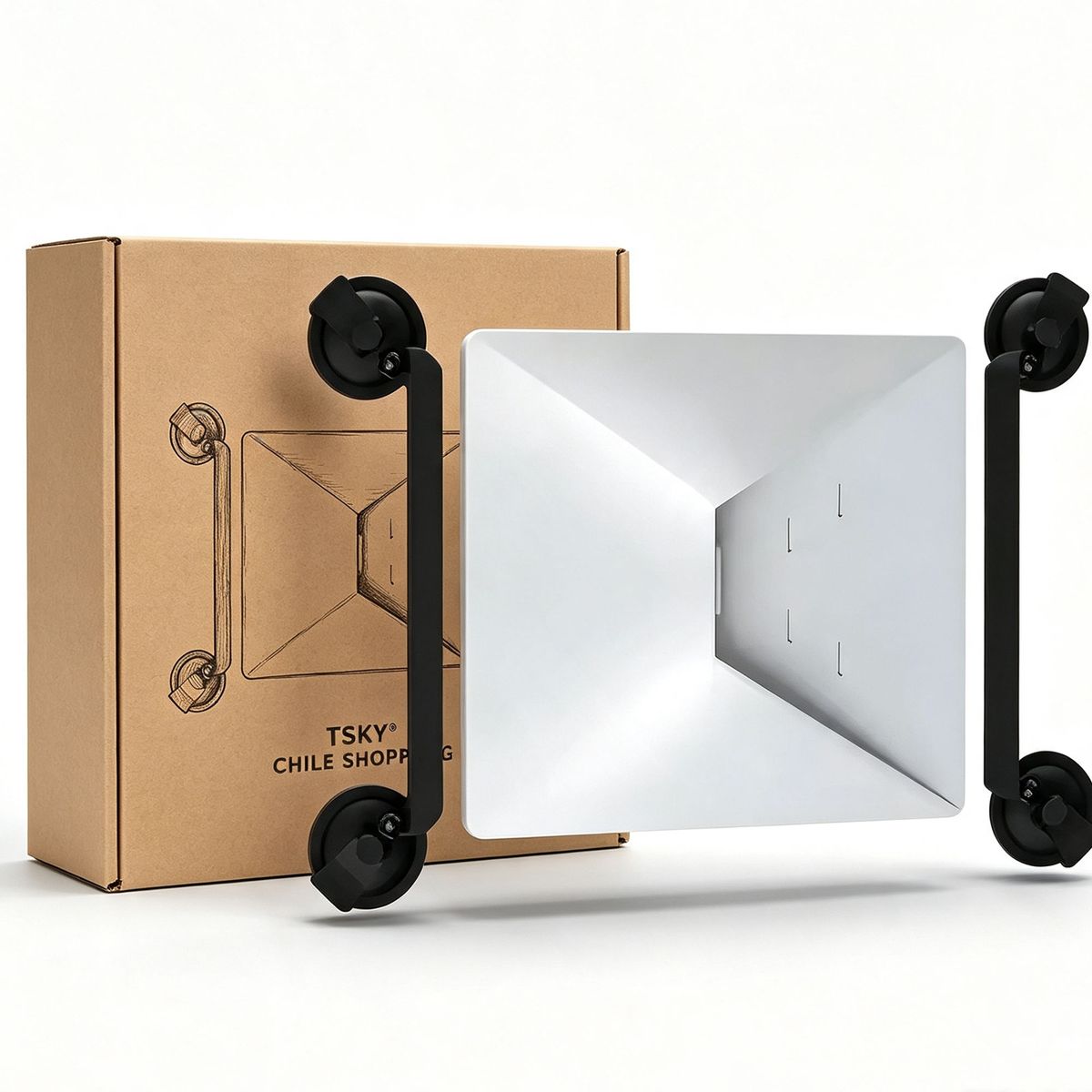 TSKY CHILE SHOPPING - Soporte De Ventosa Chupon Antena Compatible con Starlink Mini Auto Techo Vidrio Fijacion Segura