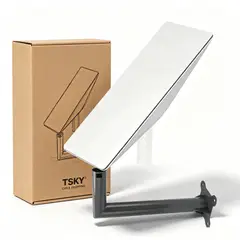 TSKY CHILE SHOPPING - Soporte Antena Compatible con Starlink V2 Kit Montaje Acero Inoxidable Para Techo Alero Pared Muro