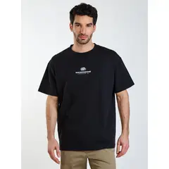 MAUI AND SONS - Polera MC Oversize Retro Negro Hombre